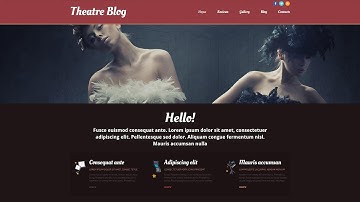 Theater Responsive Website Template by WT - 52512