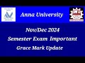 Anna University Nov/Dec 2024 Semester Exam Grace Mark Latest News Tamil Vijay Mass Media