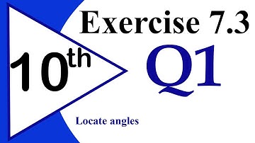 29-Exercise 7.3 Q1.Locate angles in standard position using a protractor or fair free guess|Class 10
