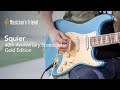 Squier 40th Anniversary Stratocaster Gold Edition Electric Guitar Demo - All Playing, No Talking