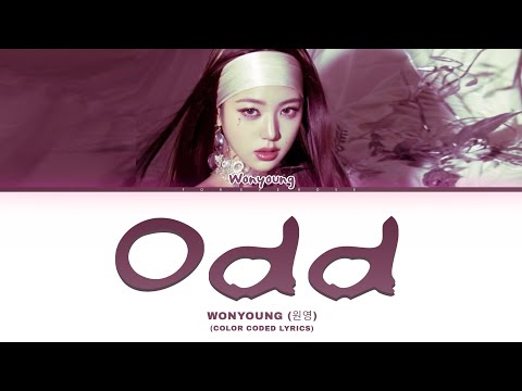 AI COVER WONYOUNG 원영 Odd Color Coded Lyrics Eng Rom Han