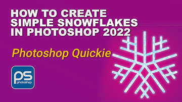 How to Create Simple Snowflake in Photoshop 2022 - Photoshop Quickie