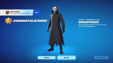 how to get the Ghostface skin for free