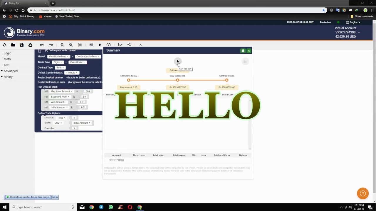 Binary bot free download 2022