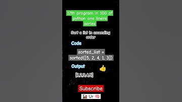 python one-liner code #17 #shorts #subscribe #python #code #🚂Ur🧠