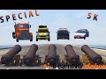 Best of cannons vs cars planes trucks  beamng drive  5000 subscribers special 