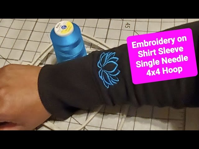 How to Embroider a Shirt Cuff / Sleeve - Embroidery for Beginners