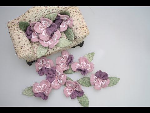 (엠에프)making flower fabric 원단으로 펜지를 만들었어요. 이렇게 사랑스러운 보라색을 보신적이 있나요?