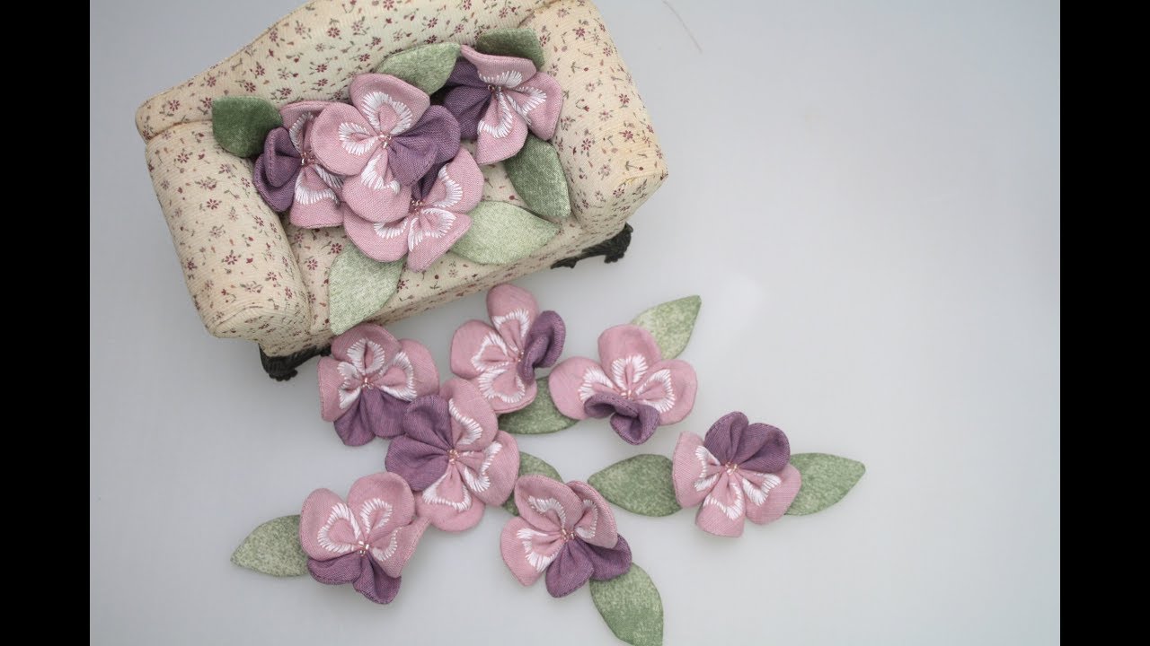 (엠에프)making flower fabric 원단으로 펜지를 만들었어요. 이렇게 사랑스러운 보라색을 보신적이 있나요?