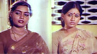 Discussion Between Silk Smitha &amp; Vijayashanti | Abhimanyudu Telugu Movie | Shoban Babu | Radhika