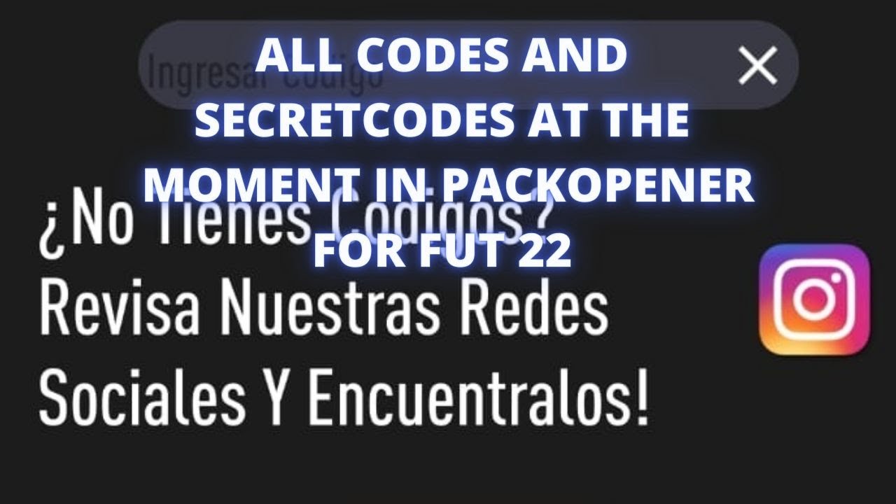 ALL CODES AND SECRET CODES AT THE MOMENT | PACKOPENER FOR FUT 21 - YouTube