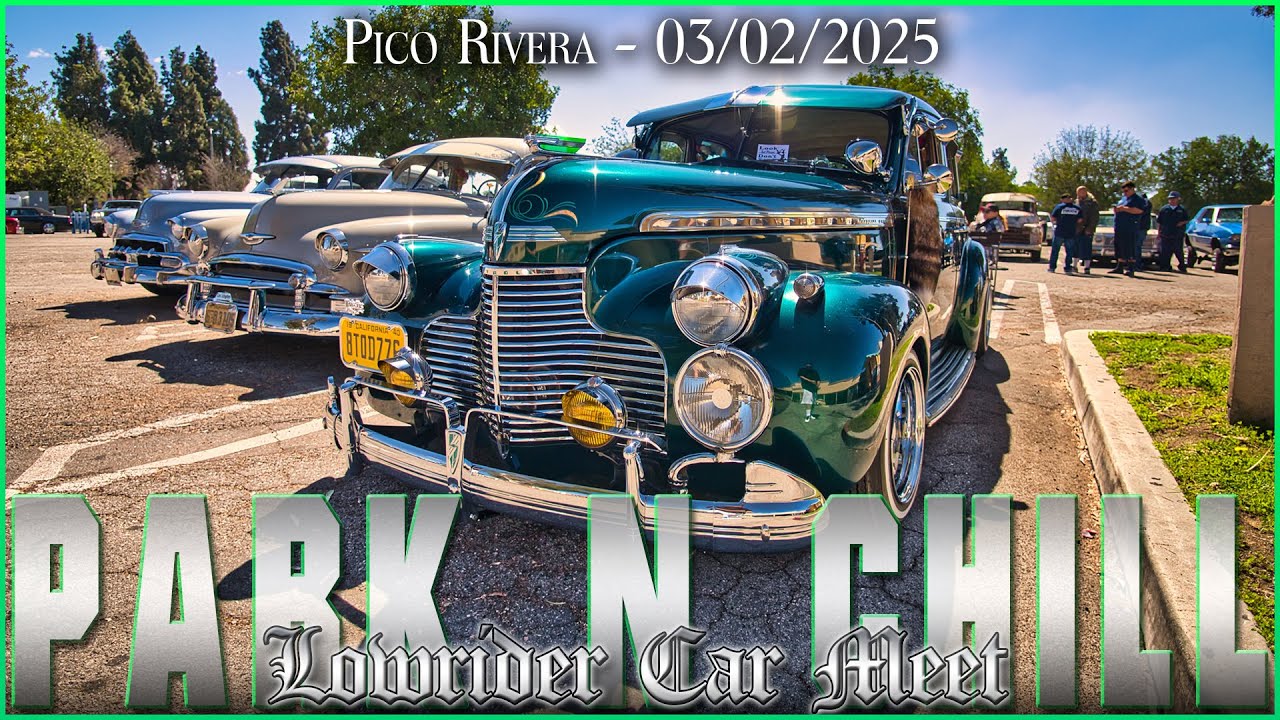 Epic Lowrider Park & Chill Meet! Custom Cars, Hydraulics & Classic Car Culture in Pico Rivera! 🚘🔥