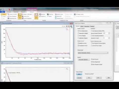 How to Perform AFM Force Curve Analysis in the SPIP™Software