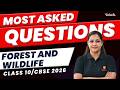 Forest and Wildlife | Most Asked Questions | Class 10 SST | CBSE 2026 | Suba Ma'am
