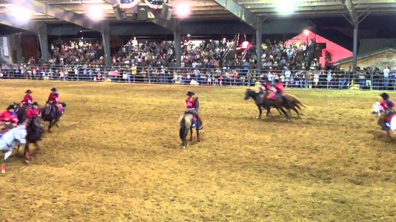 Tejas Rodeo Rough Riders Drill Pattern 9/29/12 - YouTube