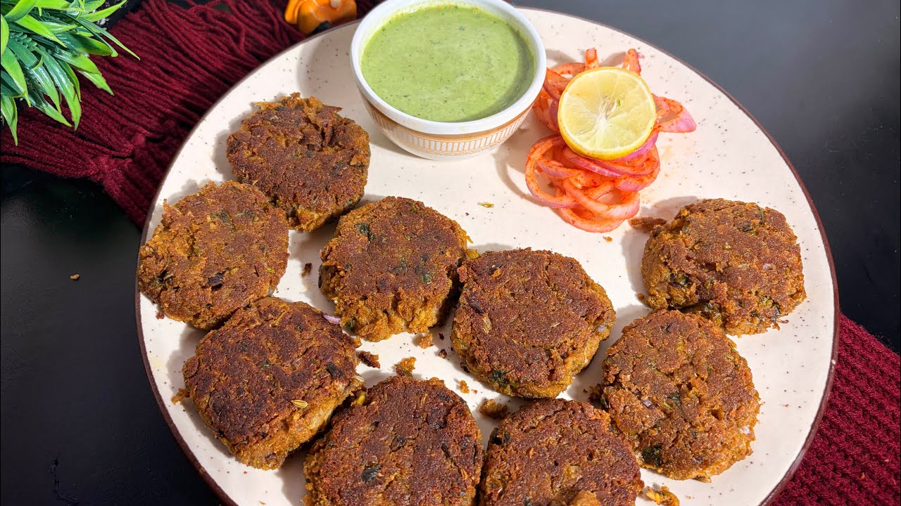 कुछ चीजो को डालते ही कबाब का टेस्ट बिल्कुल बदल गया ।soyamatarkabab#vegkabab#veggaloutikabab#kabab