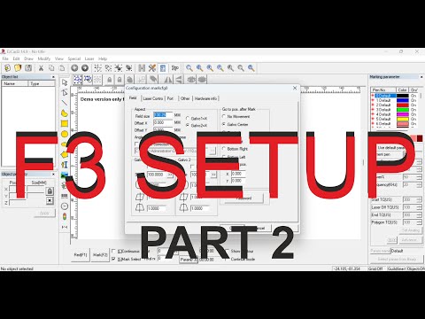 PART  2  How  To Set Fiber Laser Marking Parameters | EZCAD Software installation  | EZCAD Setting