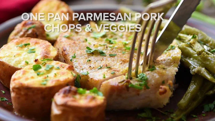 Sheet Pan Parmesan Pork Chops and Vegetables