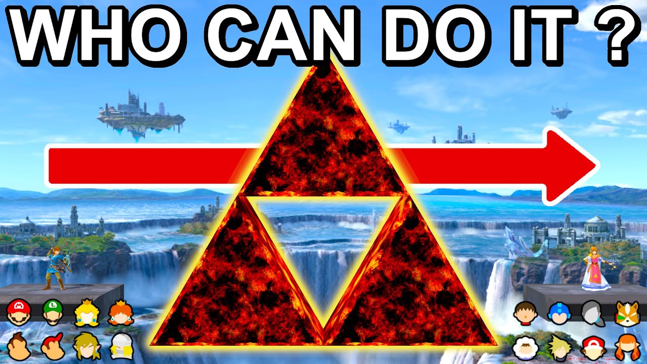 Who Can Jump Through The TRIFORCE ! - Super Smash Bros. Ultimate