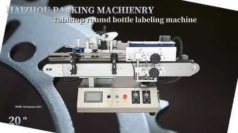 Tabletop round bottle labeling machine