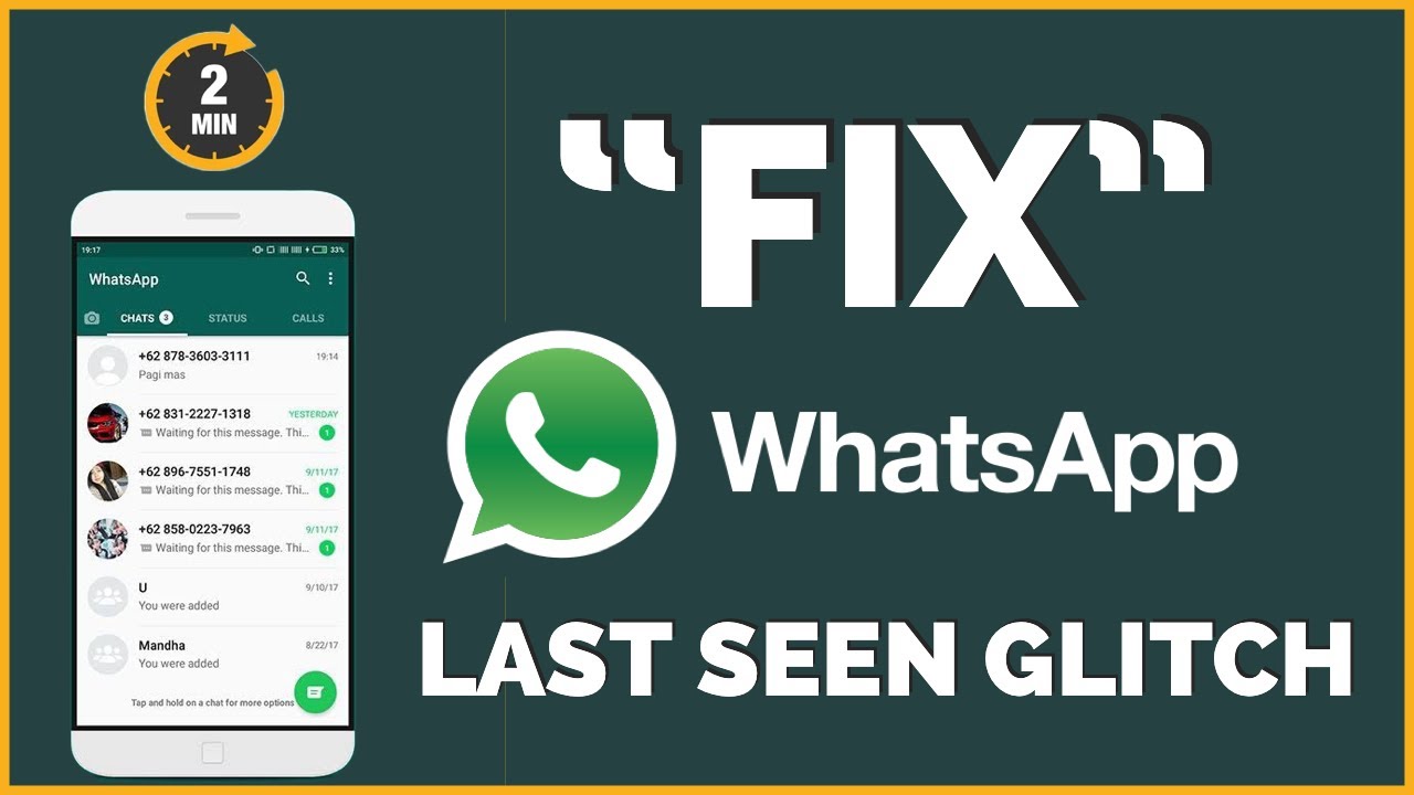 How to Fix Whatsapp Last Seen Glitch Problem? YouTube