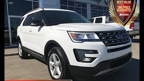 2017| Ford| Explorer| XLT| Cloth| Low KM| 4WD| CD Player| Remote Start| Grove Dodge