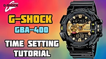 How to Set Time on Casio G-Shock GBA-400 | Bluetooth Connection G Shock SMART Watch Time Setting