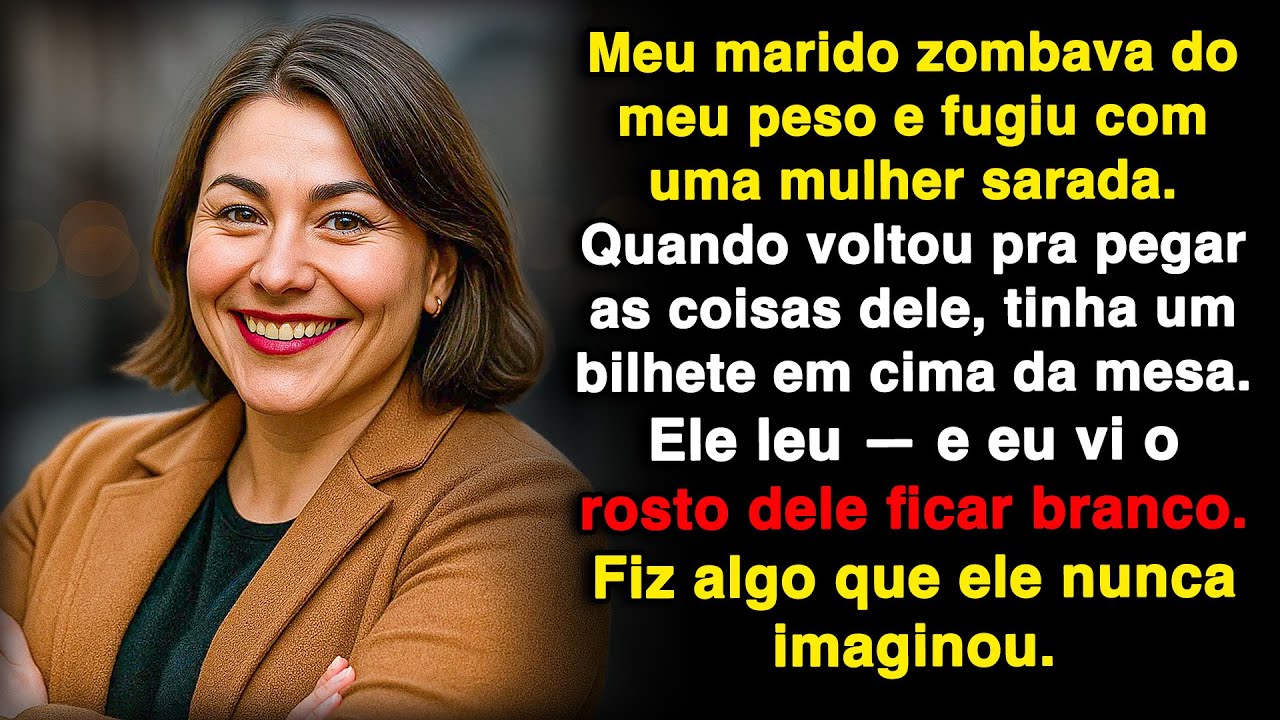 Meu marido zombou do meu peso e me deixou por uma mulher mais jovem.
