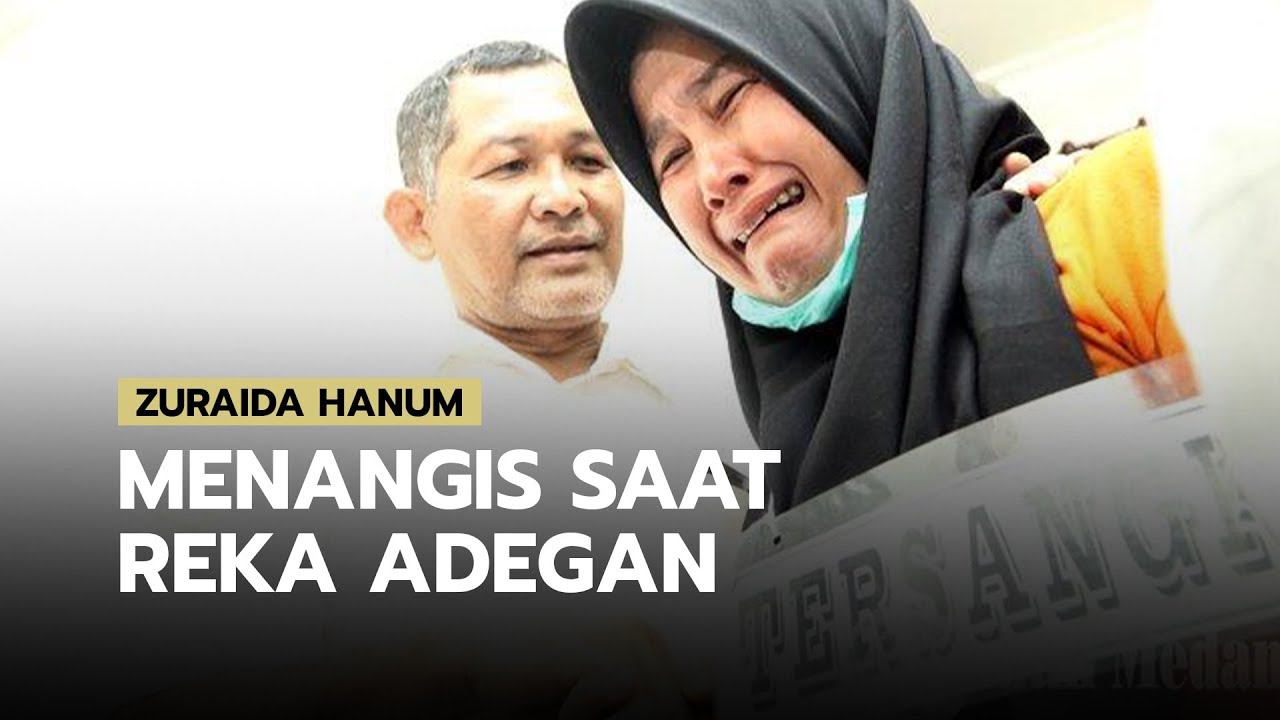 Rekonstruksi Pembunuhan Hakim Jamaluddin, Zuraida Hanum Pucat dan Menangis