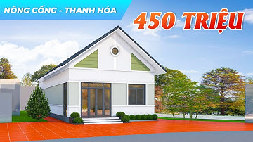 Mẫu Nhà Cấp 4 Mái Thái Hiện Đại Chỉ 450 TRIỆU Với Thiết Kế Tối Giản Tại Nông Cống Thanh Hóa