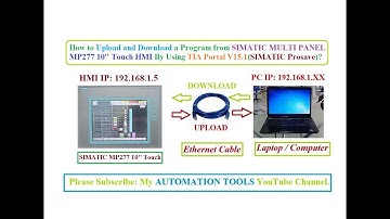 How to Upload and Download a Program from SIMATIC MP277 10