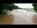 A1 bei Erftstadt am Tag der Flutkatastrophe 15.07.2021