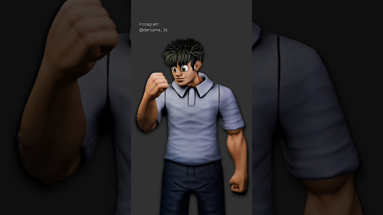 Hajime no ippo | Ippo makunouchi Sculpt by dansama | Blender 