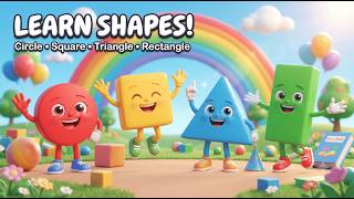 The Shape Friends’ Big Adventure | Learn Shapes for Kids | Nursery Rhymes for Toddlers