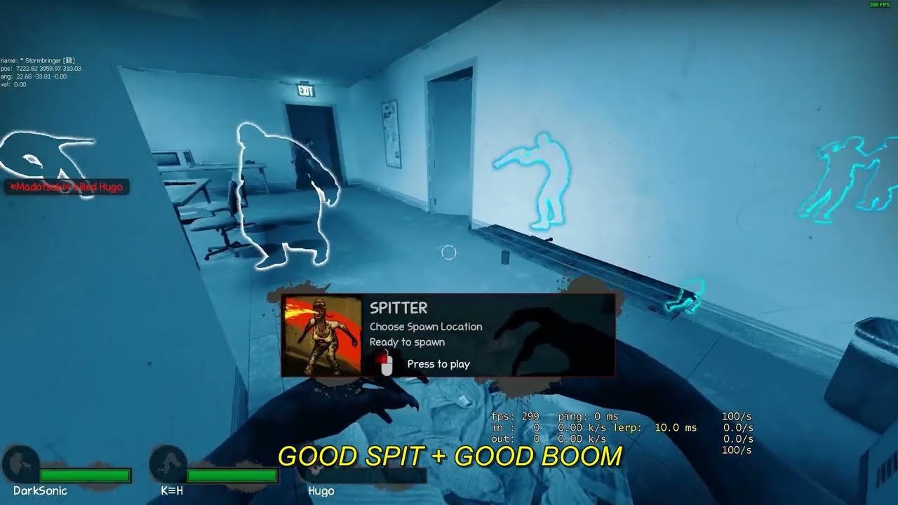 Left 4 dead 2 spitter attacks