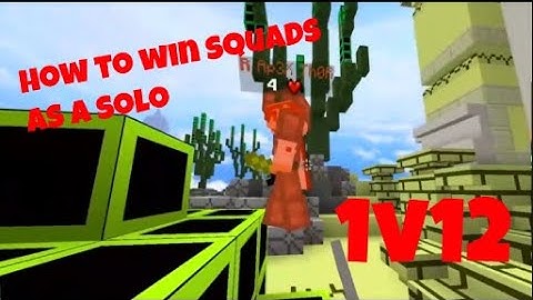 HOW TO WIN BEDWARS SQUADS AS A SOLO!!  #Minecraft #BlockClutch #mc #clutch #1v4