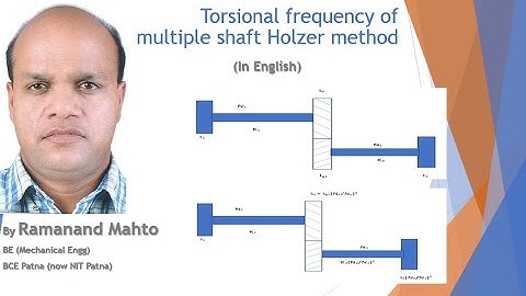 Torsional Frequency of multiple shaft Holzer method