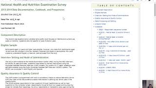 Lab2 (part 2) Analytic data creation using NHANES using R