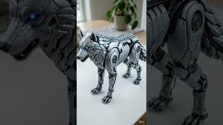 Tiny Frozen Capsule Transforms Into a Mechanical Arctic Wolf 🐺❄️ Ultra Realistic AI Video #trending
