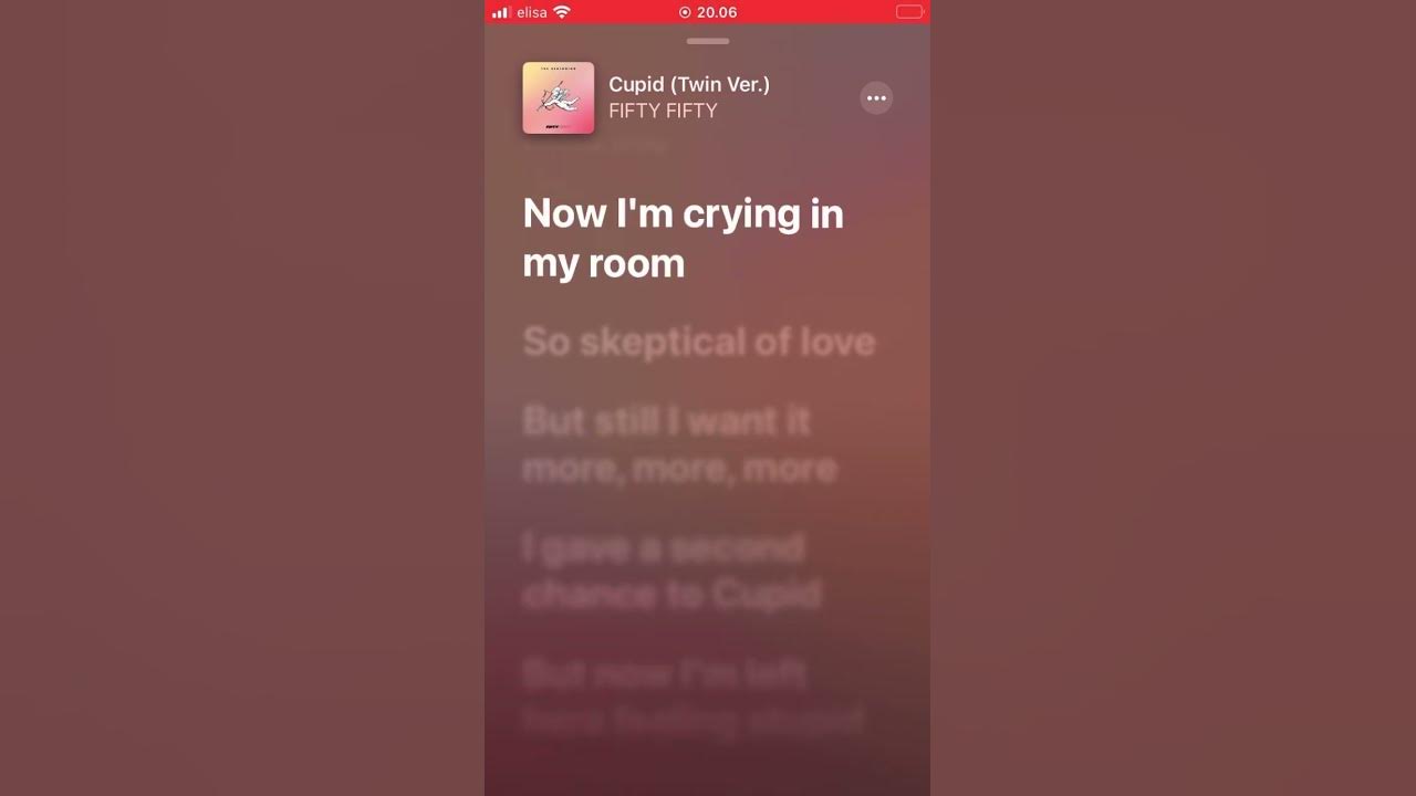 Cupid lyrics 💘 YouTube