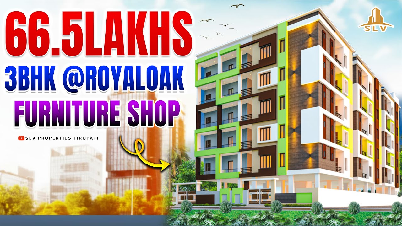 66.5 lakhs 3bhk apartment flats in tirupati | new zen venkateshwara school near | #slvproperties 
