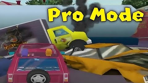 Pro Mode - The Simpsons Hit And Run Level 1 Gameplay