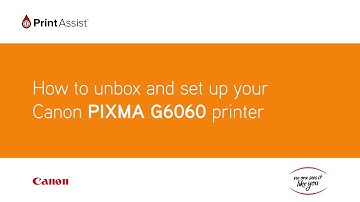 How to unbox and set up the Canon PIXMA G6060 MegaTank