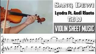 Sang Dewi - Lyodra Ft. Andi Rianto || Violin Sheet Music