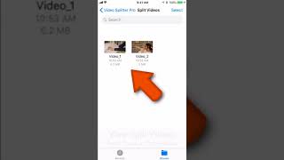 Video Divider for iPhone - View split videos in Files app screenshot 2