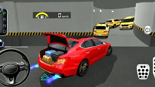 🔥 Golden Cars Parking Challenge + Red Sports Car Upgrade 🚗💥 | 3D Driving Simulator Gameplay screenshot 3