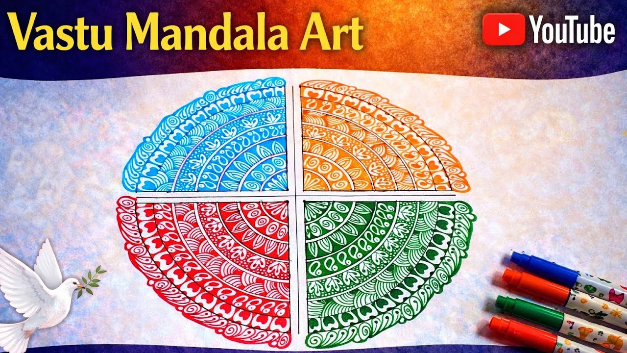 Vastu Mandala Drawing for Peace & Harmony✨