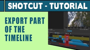 Shotcut tutorial: How to export one part of a Project (OBSOLETE METHOD, see description)