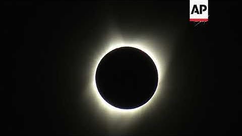 NASA footage of full solar eclipse in Oregon