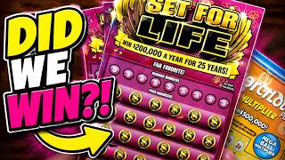 How Much Did I Win??!! Scratch-Off Sesh SuperLotto Set For Life Tickets! screenshot 2
